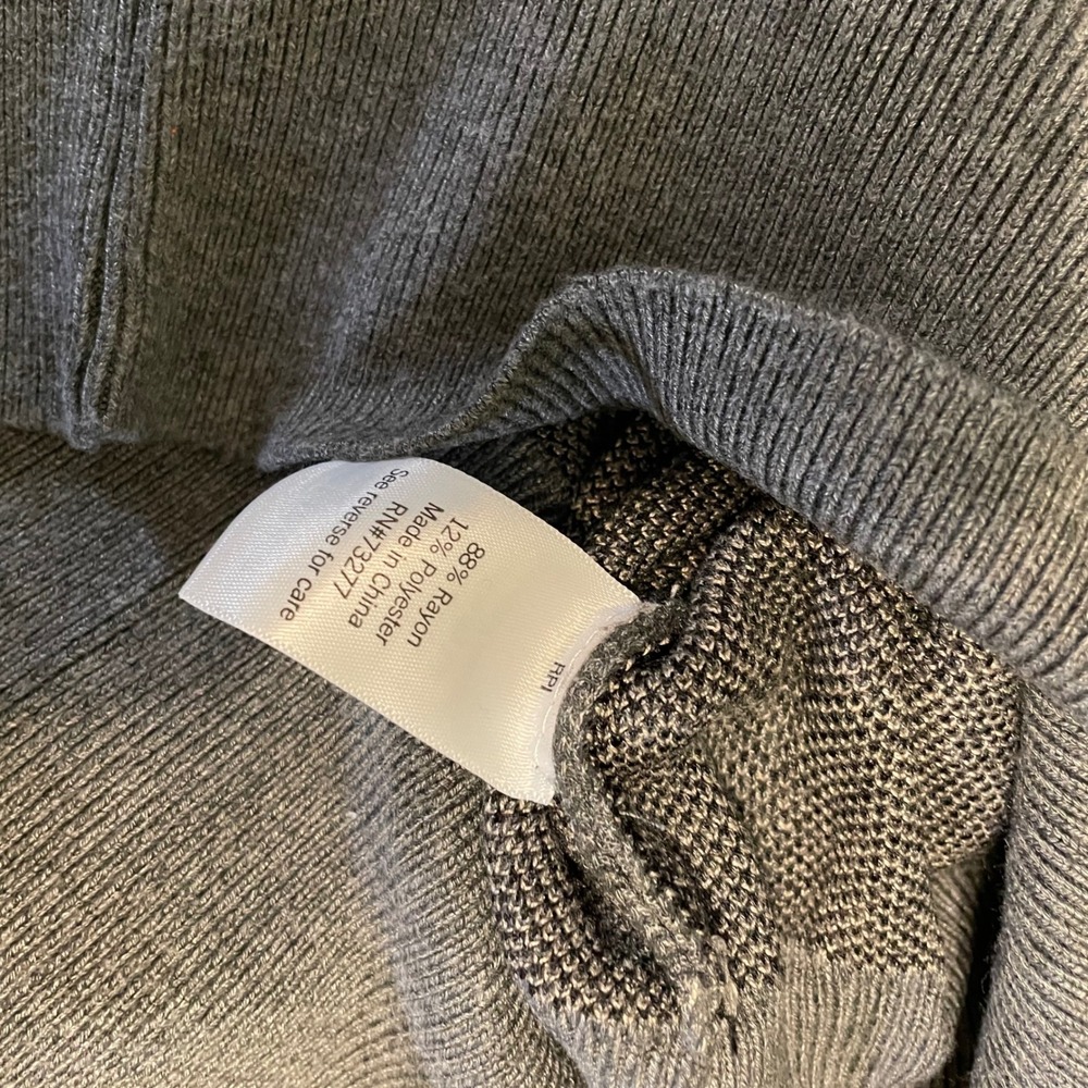 Nine West Women Gray Leopard Print‎ Balloon Sleeve Crew Neck Sweater Size S - Picture 4 of 6